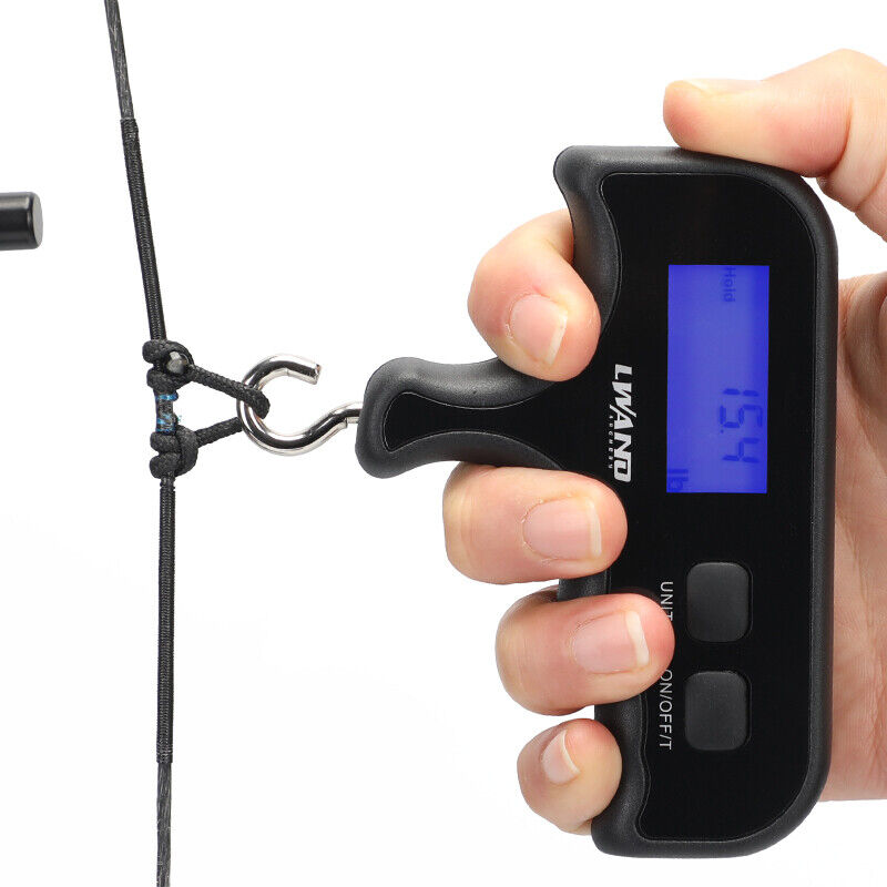 Archery Digital Bow Scale Draw Weight 110lbs Metal Compound Recurve Bow Tool